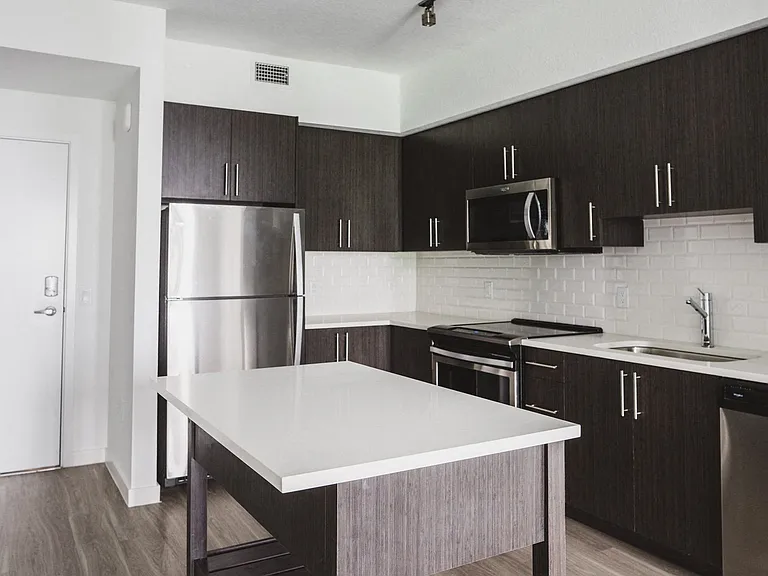 Entertaining islands available in select homes.