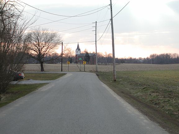 street to the right of lot