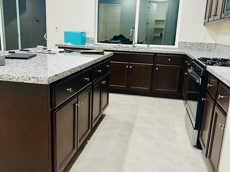kitchen with island