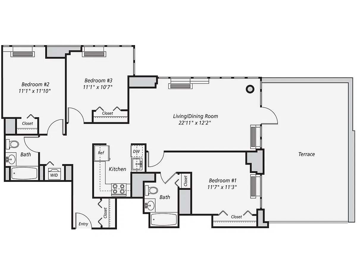 Floor plan C1 - TER