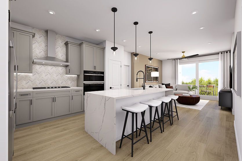 Kitchen Opens to the Gathering Room