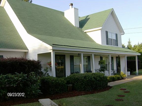 Side view of front porch