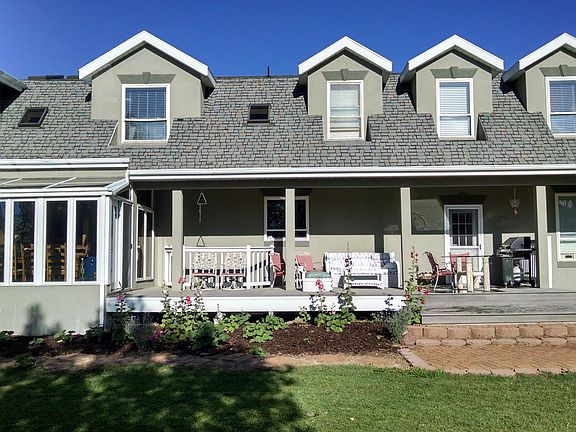 Back view facing east