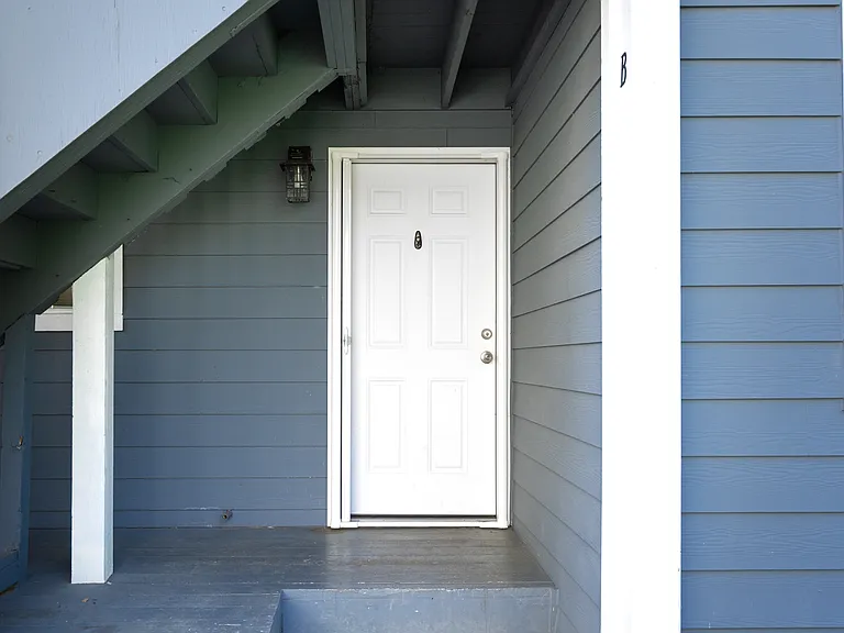 Front door entrance to apartment