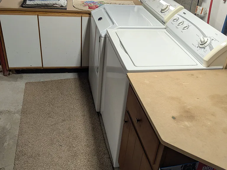 Laundry Area in basement 
(Washer and Dryer included)