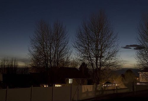 Dusk from the Backyard