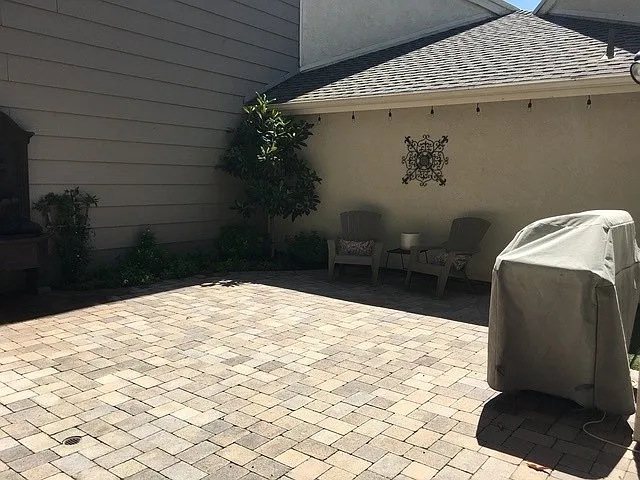 backyard west facing side