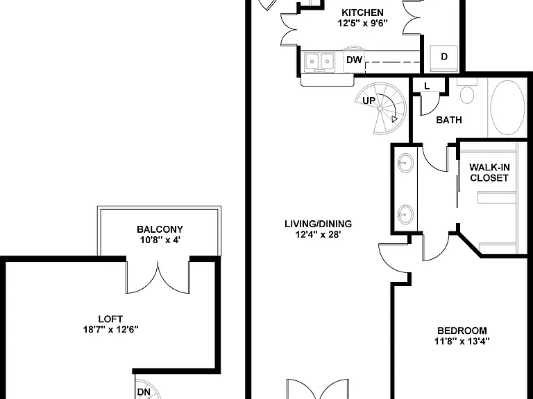 E floor plan Deerwood Apartments