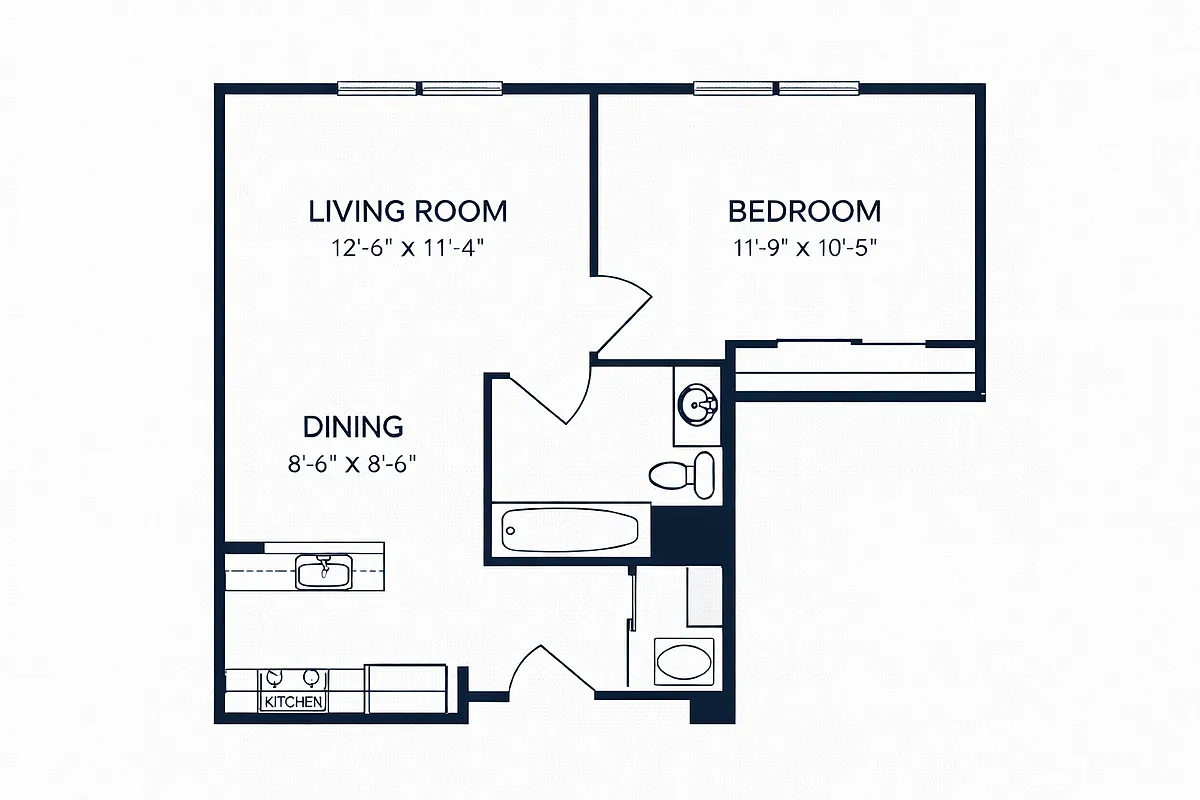 Floor plan K60 1X1