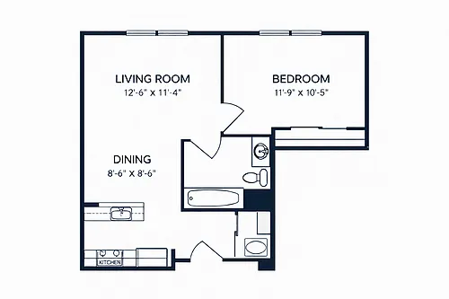 Floor plan K60 1X1