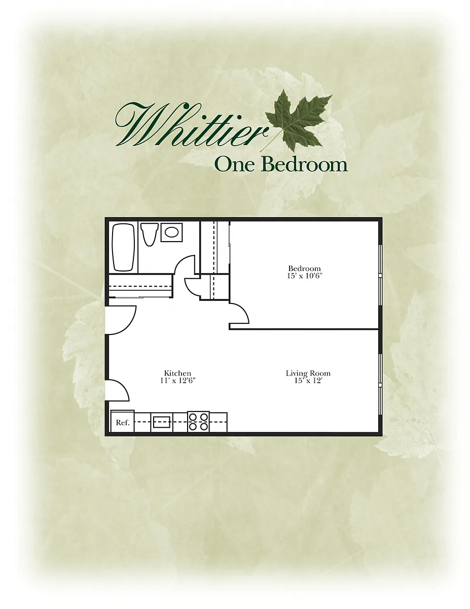 Floor plan The Whittier