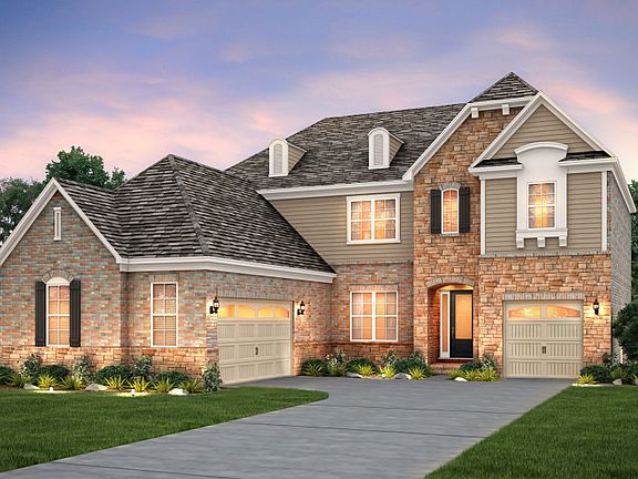 Gatefield Exterior 6 features Brick, Stone, Siding and Covered Front Door