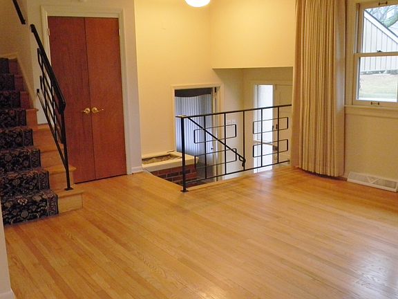 Hardwood on 2 levels