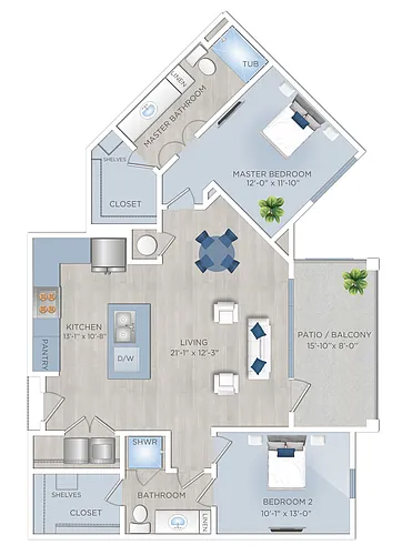 Floor plan B3