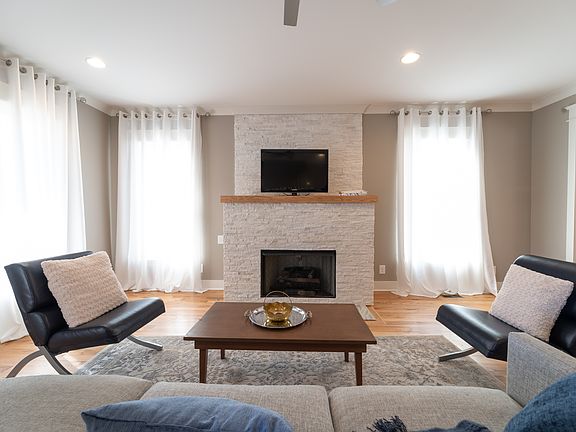Natural tile fireplace 