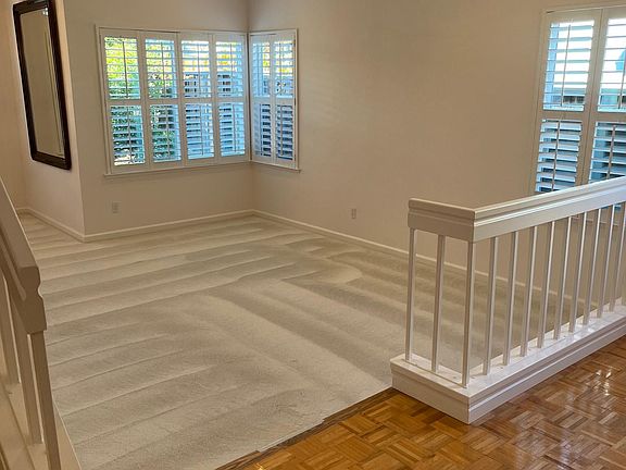 Living Room. Plantation Shutters through out house