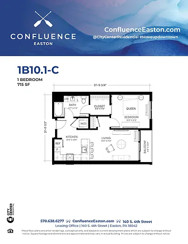 Floor plan 1B101-C