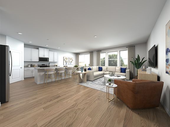 Rendering of the Modena Floorplan Great Room.