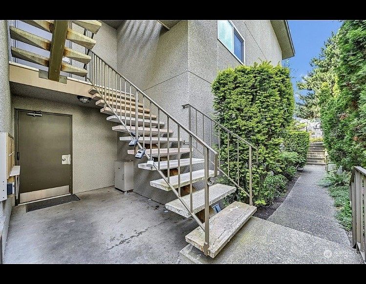 Stairs to Condo. Located on the second floor. Mailbox and storage on the ground floor