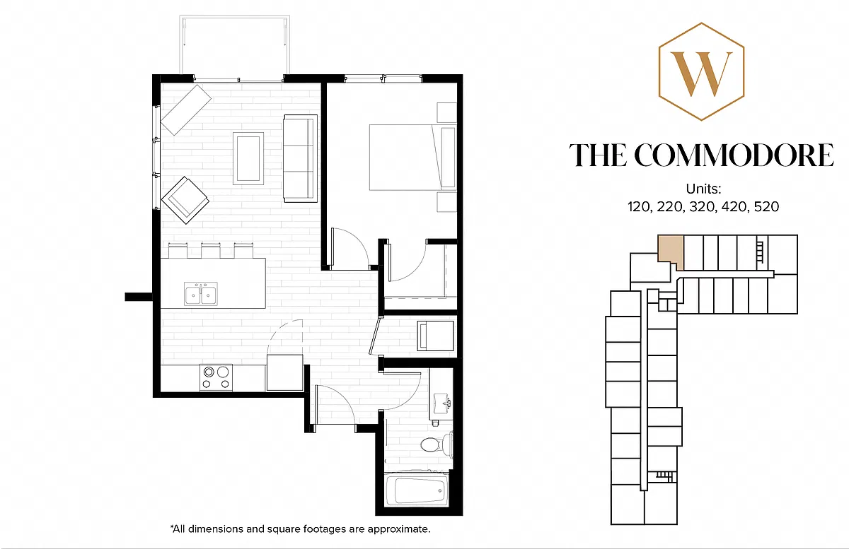 Floor plan The Commodore
