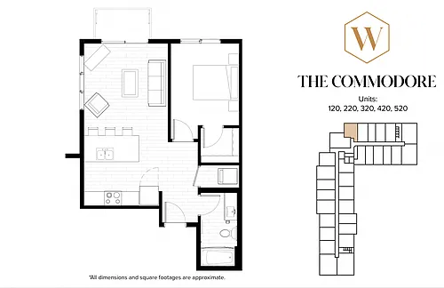 Floor plan The Commodore
