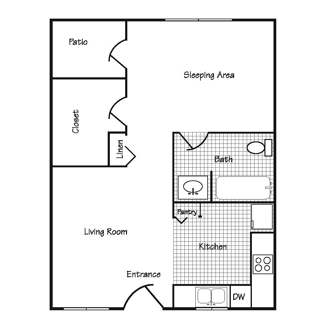 Floor plan Studio