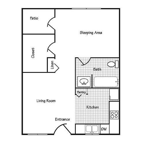Floor plan Studio