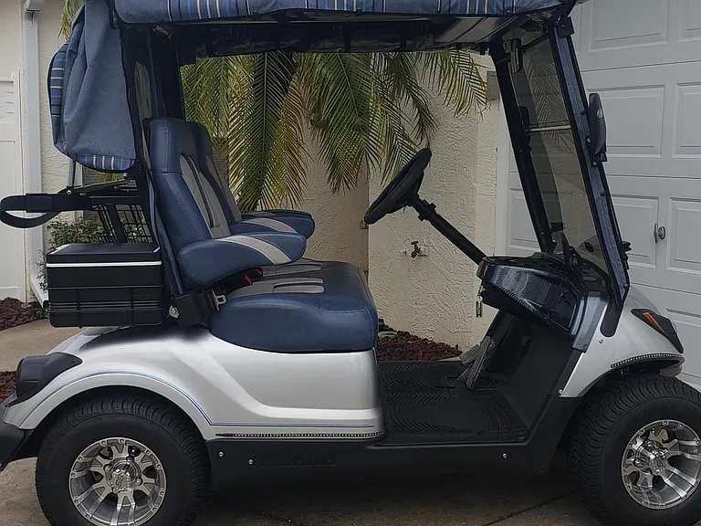 2 person gas golf cart included
