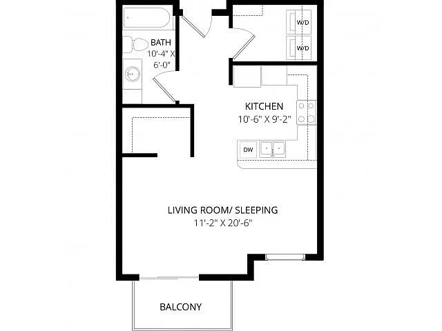 Floor plan A Studio