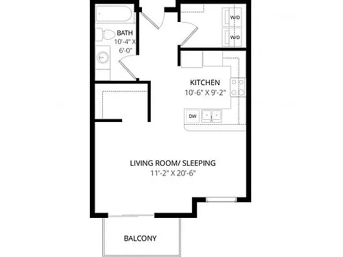 Floor plan A Studio