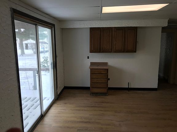Kitchen with sliding patio door 