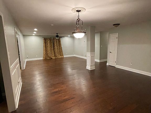 Dining room and Family room.