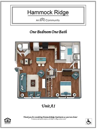 Floor plan 1 Bedroom
