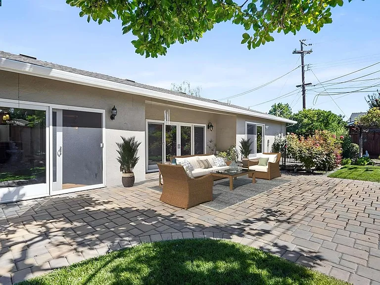 Back yard and patio