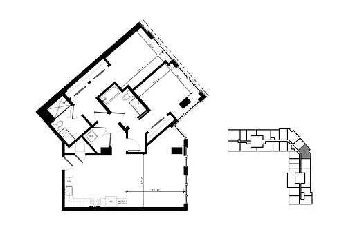 Floor plan C6 2 Bedroom