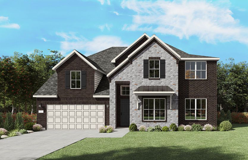 The Electra, a two-story new home design shown with home exterior FC 201
