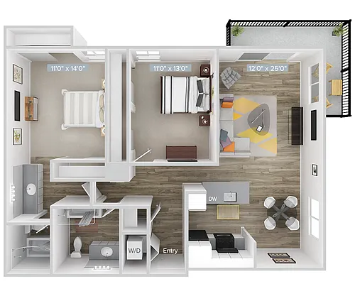 Floor plan B4-1020-1