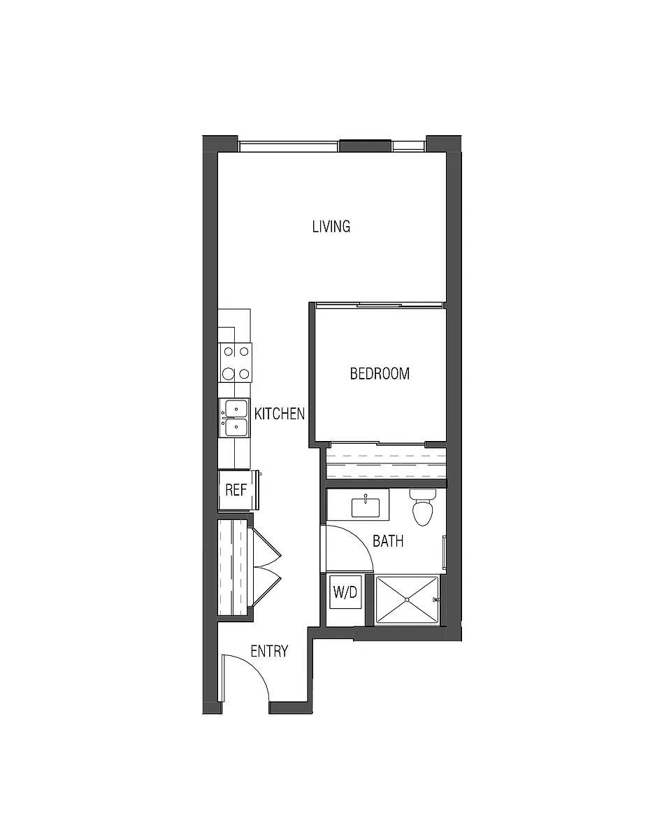 Floor plan Open 1x1 - O3