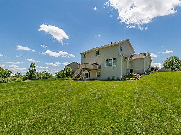 Rear view on .57 acre yard