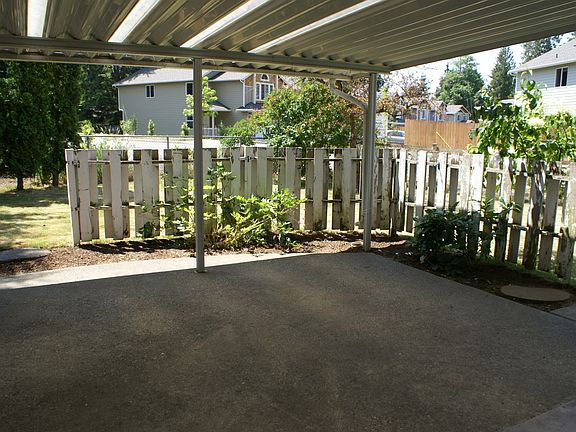 Covered back patio