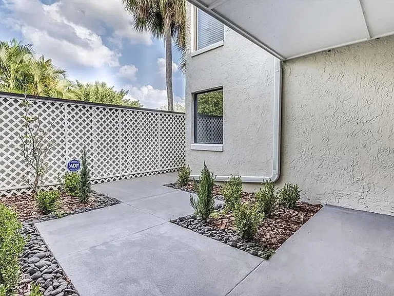 Private courtyard.