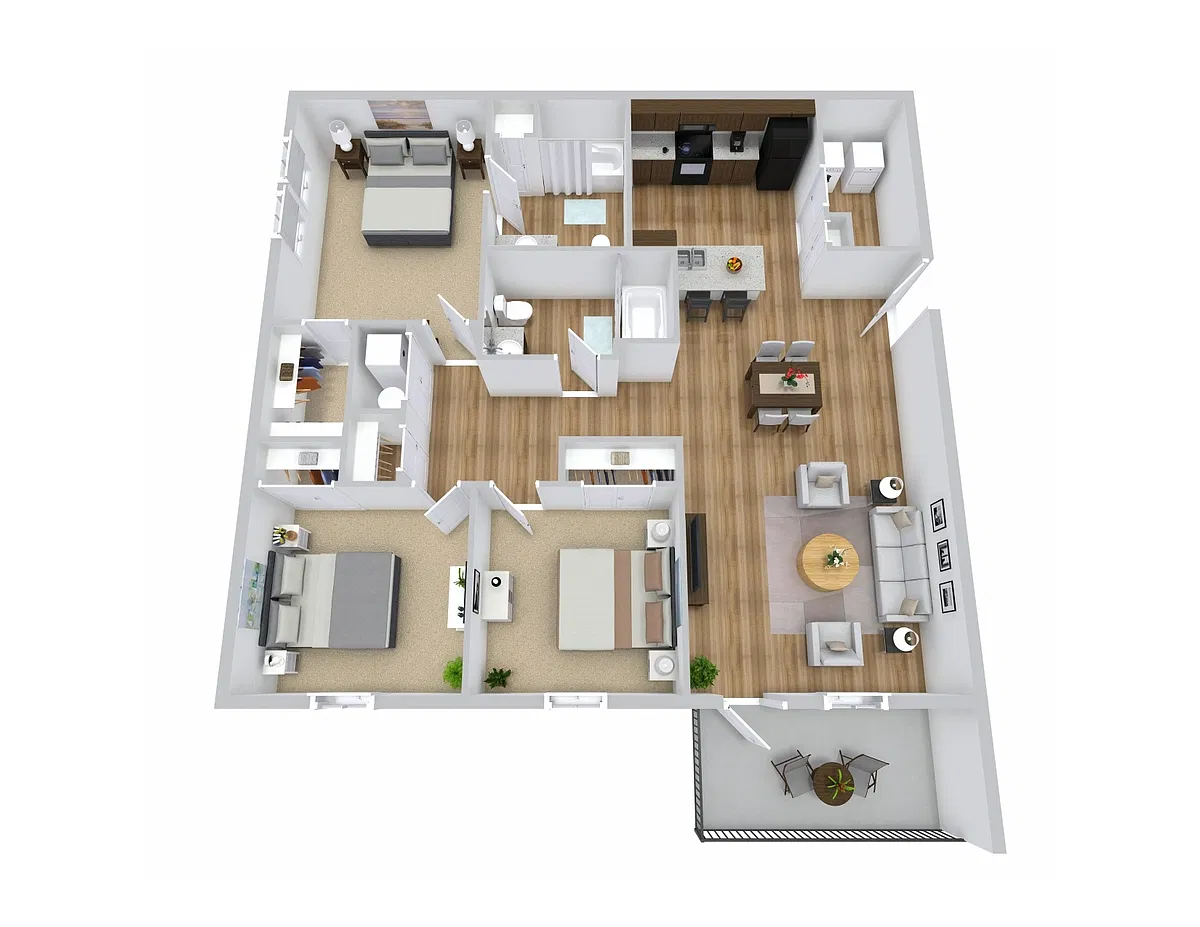 Floor plan 3 Bedroom