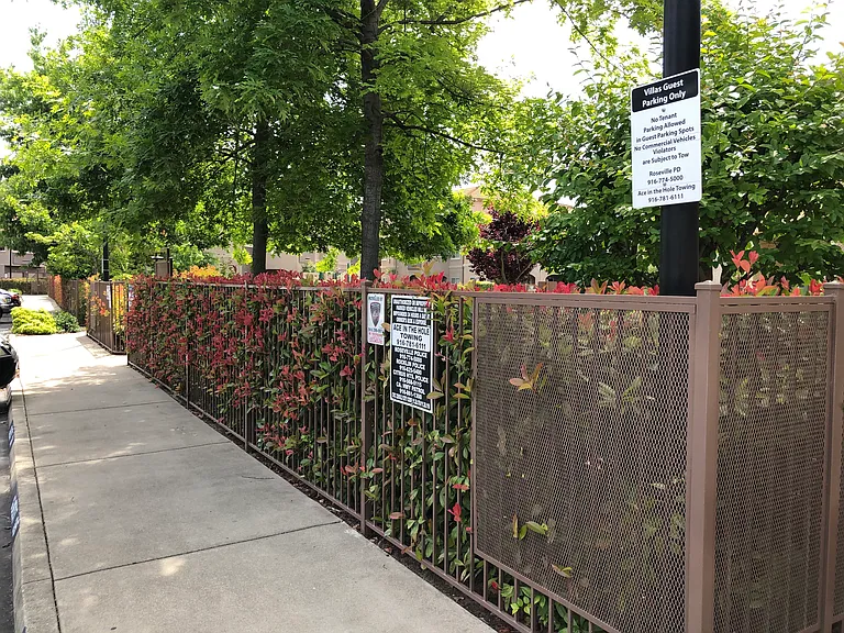 Property is completely gated with multiple entry and exit gates.