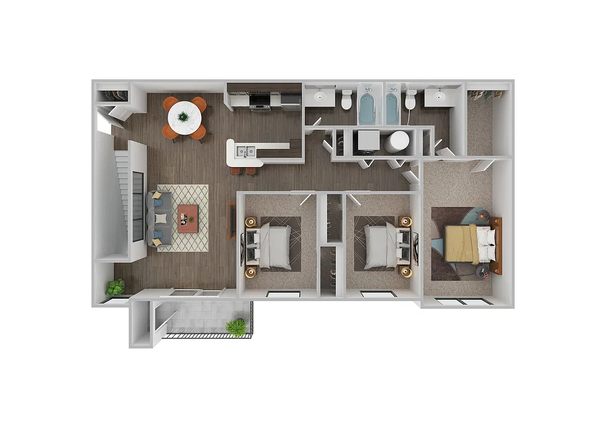 Floor plan E2 Upgraded