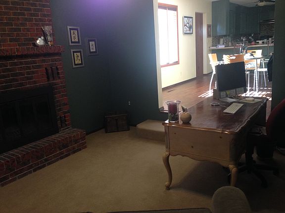 Wood burning fireplace