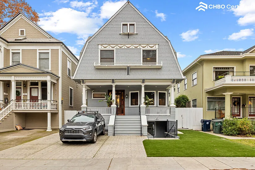Capitol Mansion - Streetview - 1 of 2 driveway parking spots - 2526 Capitol Ave #1