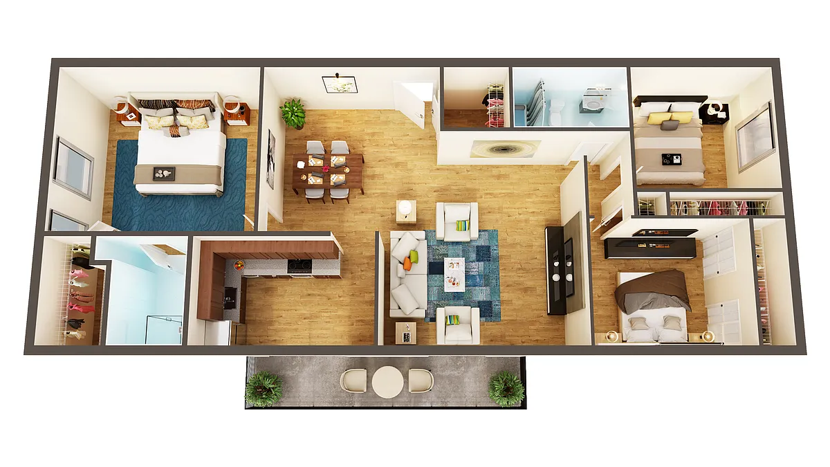 Floor plan 3br. Suite