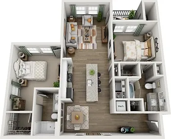 Floor plan B2A