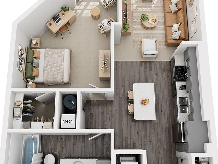 1-Bedroom 1-Bathroom | 772 sqft 1-Bedroom 1-Bathroom | 772 sqft