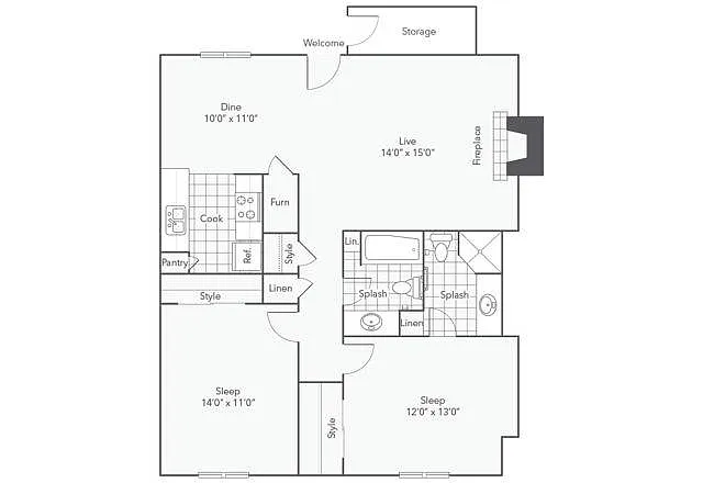 Floor plan B3